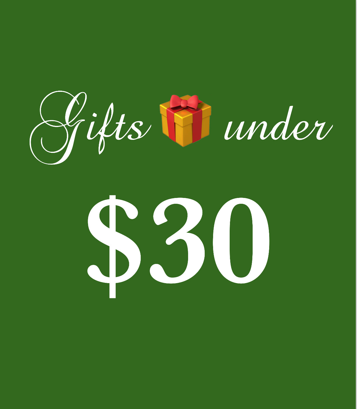 Gifts under $30