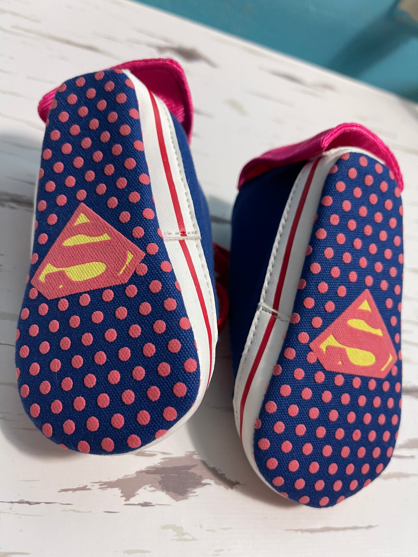 Super man baby shoes