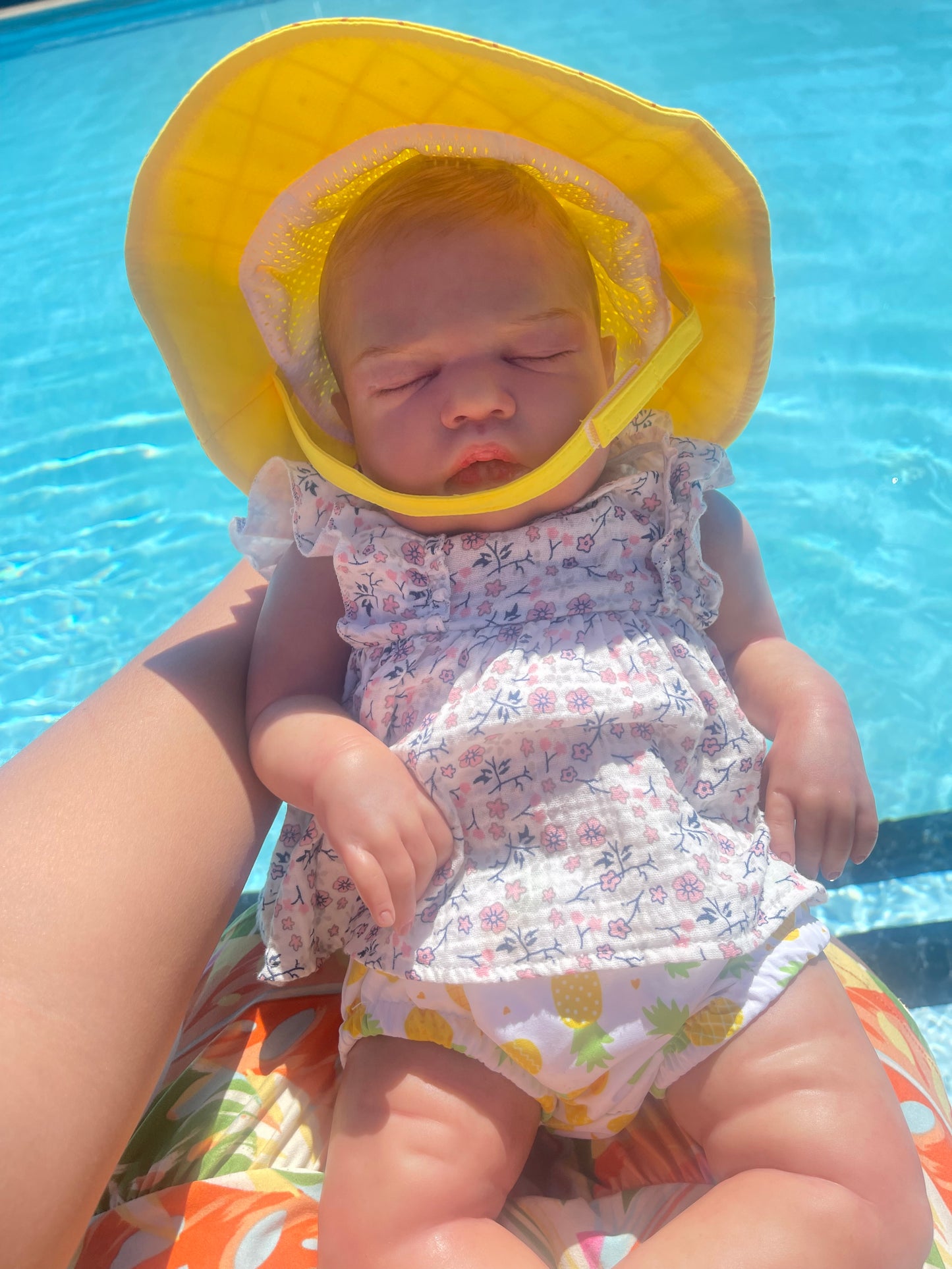 Baby Swim Diaper & Sun Hat Set - Pineapple