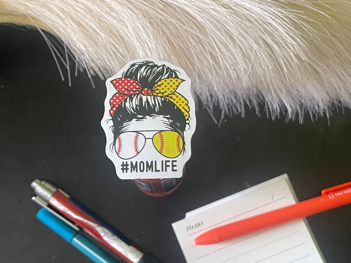 #MOMLife mom head sticker