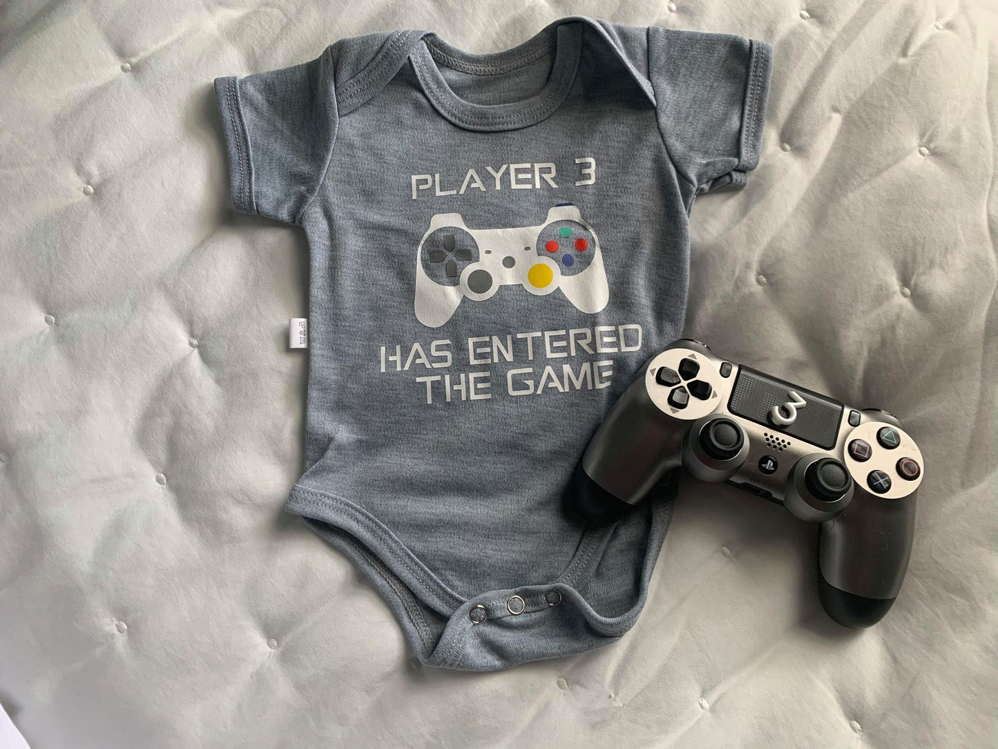 Player 3 has entered the game baby onsie