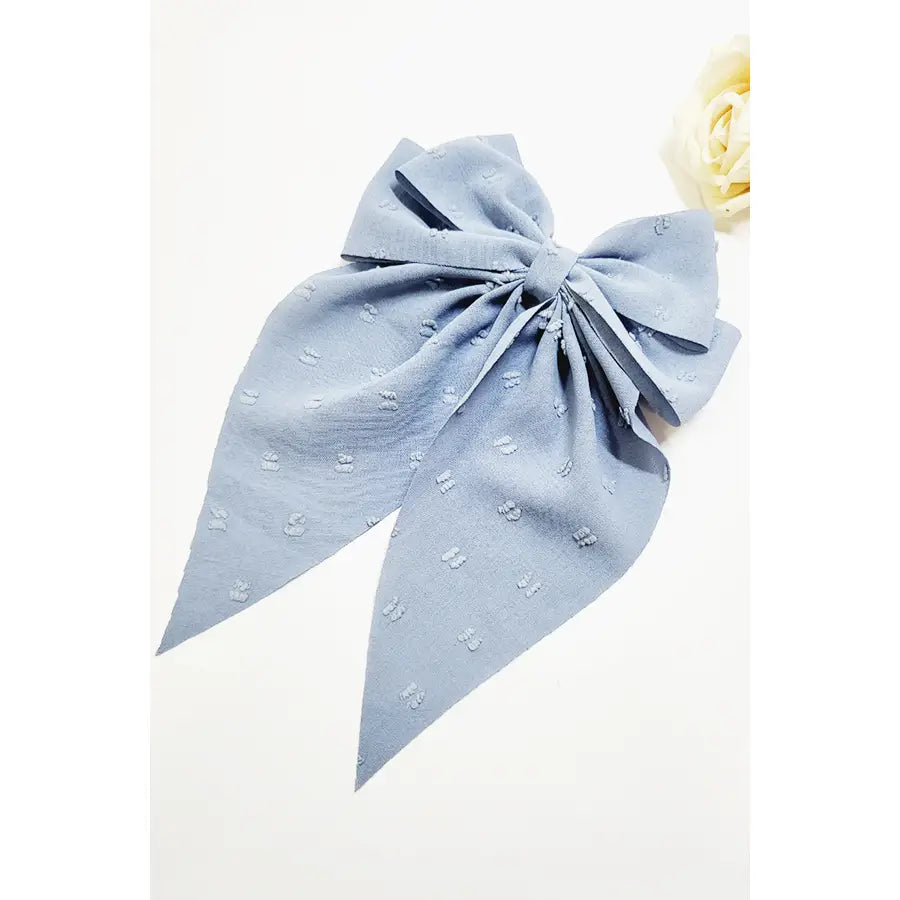 Large Size Dot Spring Tone Long Tail Hair Bow