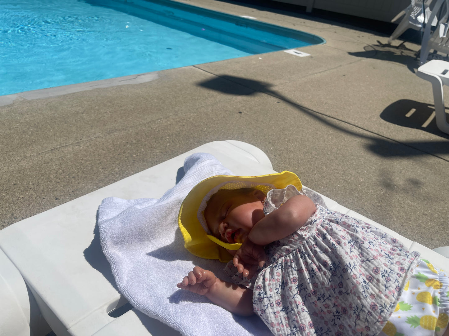 Baby Swim Diaper & Sun Hat Set - Pineapple