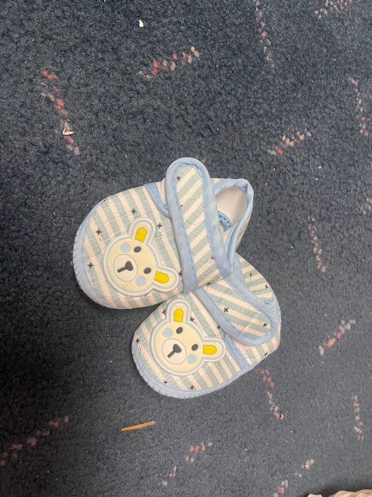 striped baby bear shoes