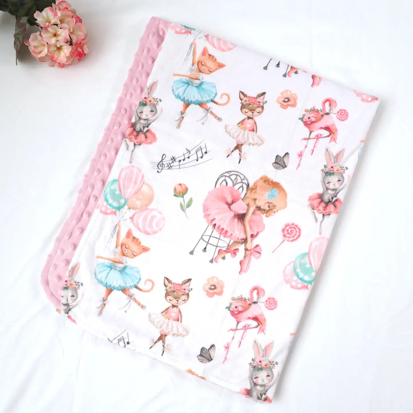 Baby & Toddler Minky Blanket - Ballerinas