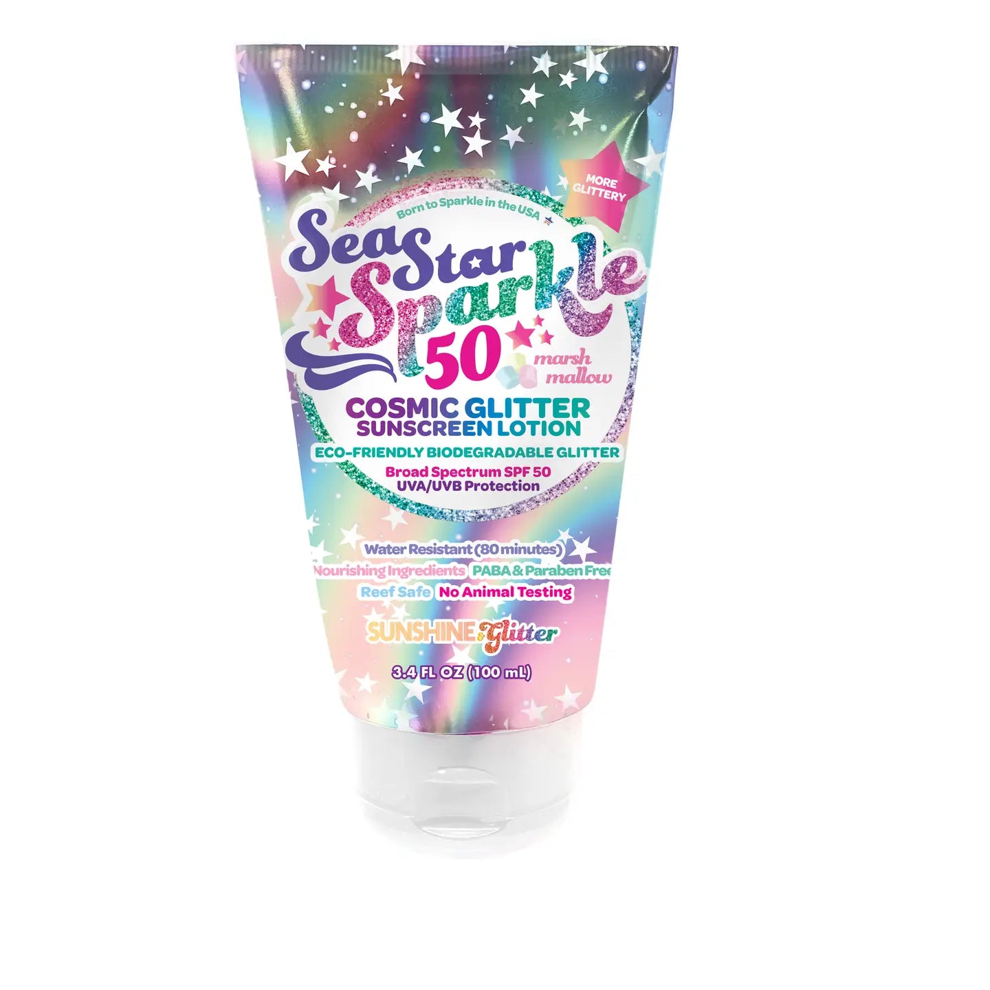 Sea Star Sparkle Cosmic Stardust Spf 50 Glitter Sunscreen