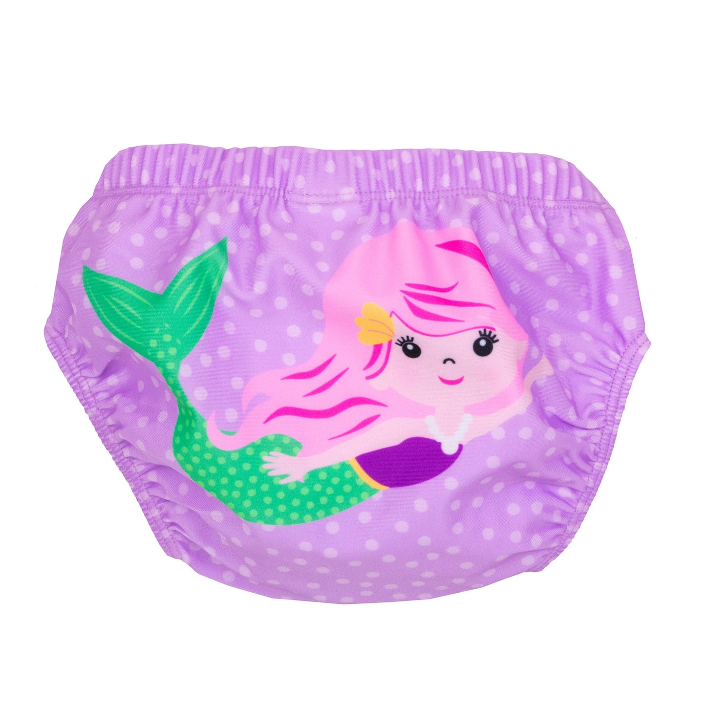 Knit Swim Diaper 2 Pc Set - Mermaid