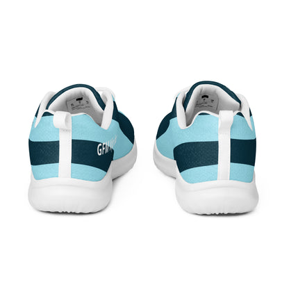 Men’s koala blue striped athletic shoes