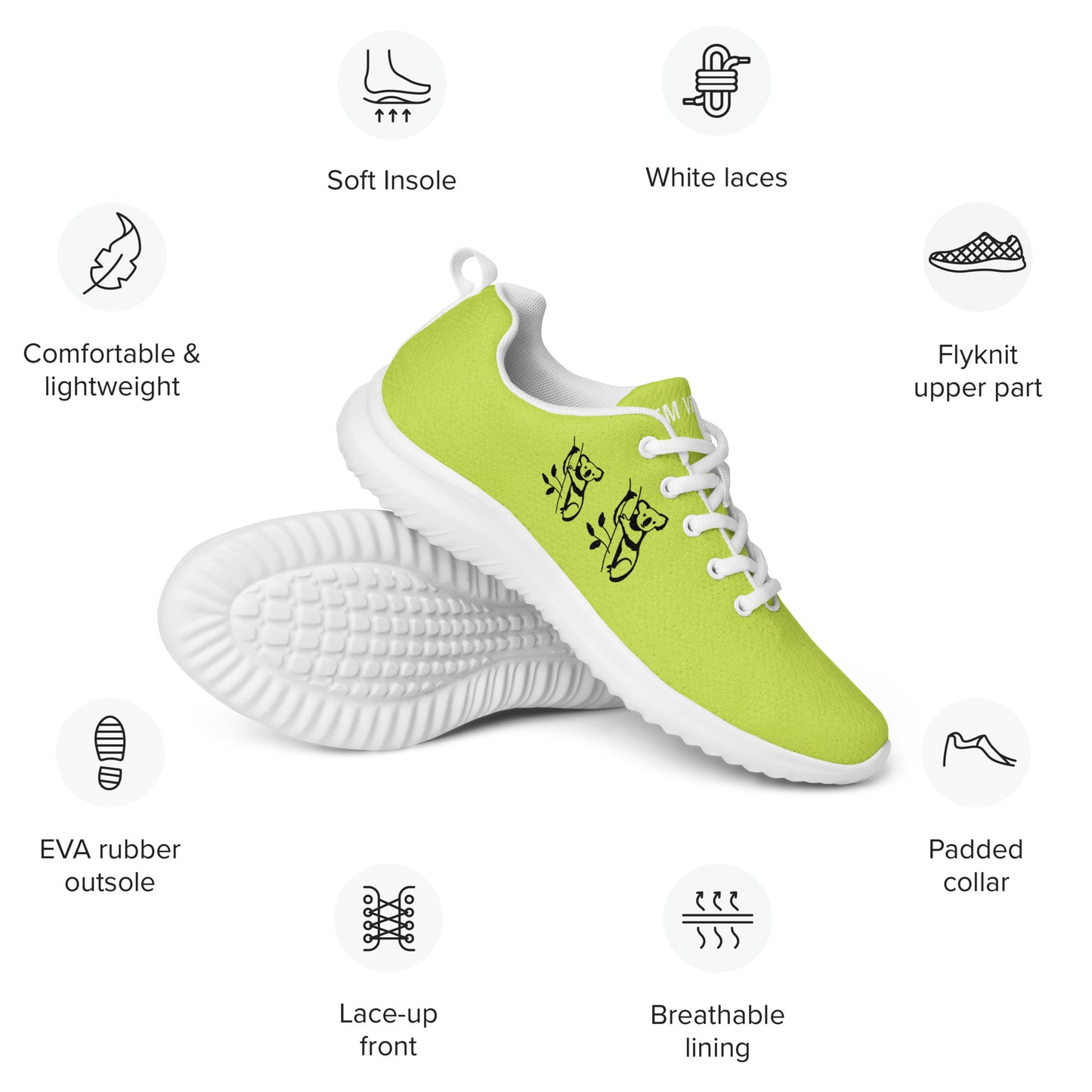 Men’s koala lime athletic shoes