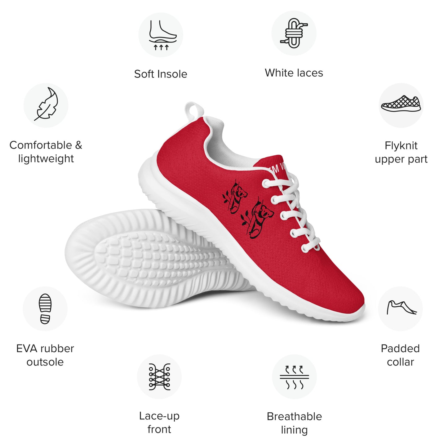 Men’s koala RED athletic shoes