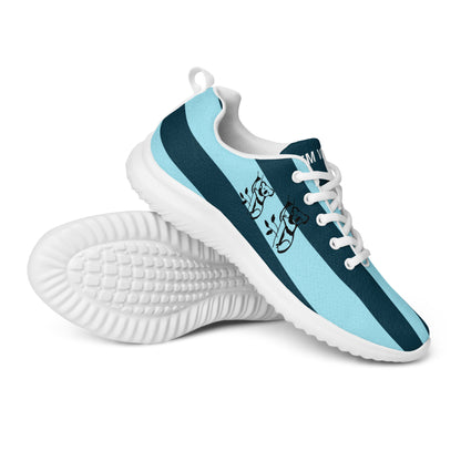 Men’s koala blue striped athletic shoes