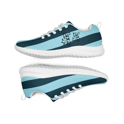 Men’s koala blue striped athletic shoes